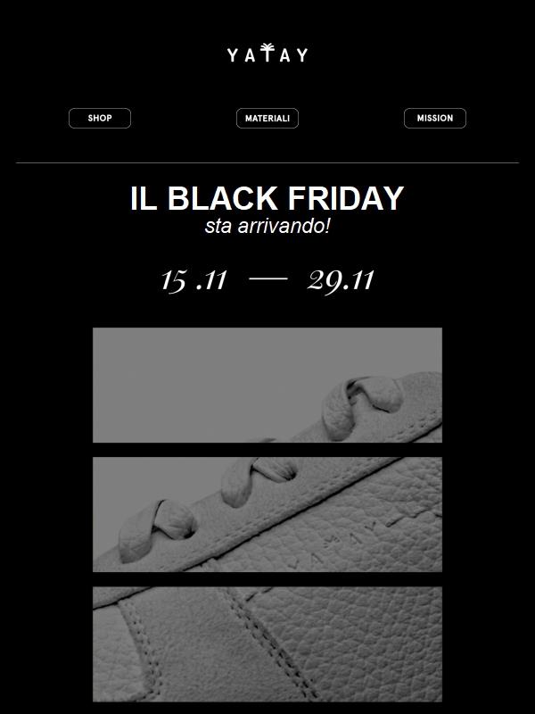il Black Friday sta arrivando...