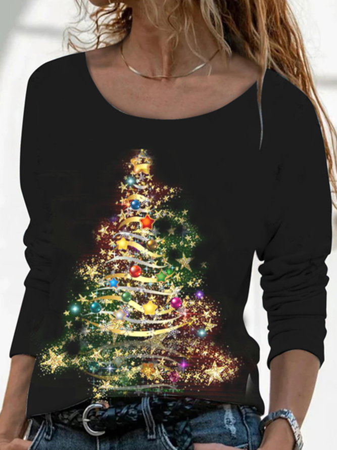 Christmas tree top t-shirt fe...