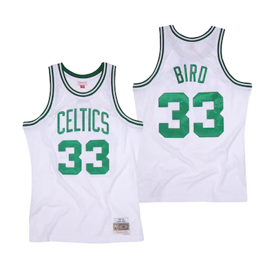 Boston Celtics Larry Bird Hardwood Classics Swingman Jersey Di Mitchell & Ness Di Mitchell & Ness - Uomo