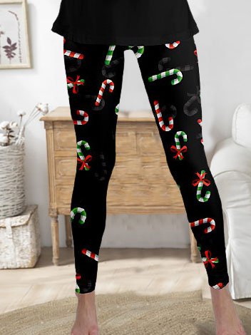 Skinny Elastic waist Long Pan...