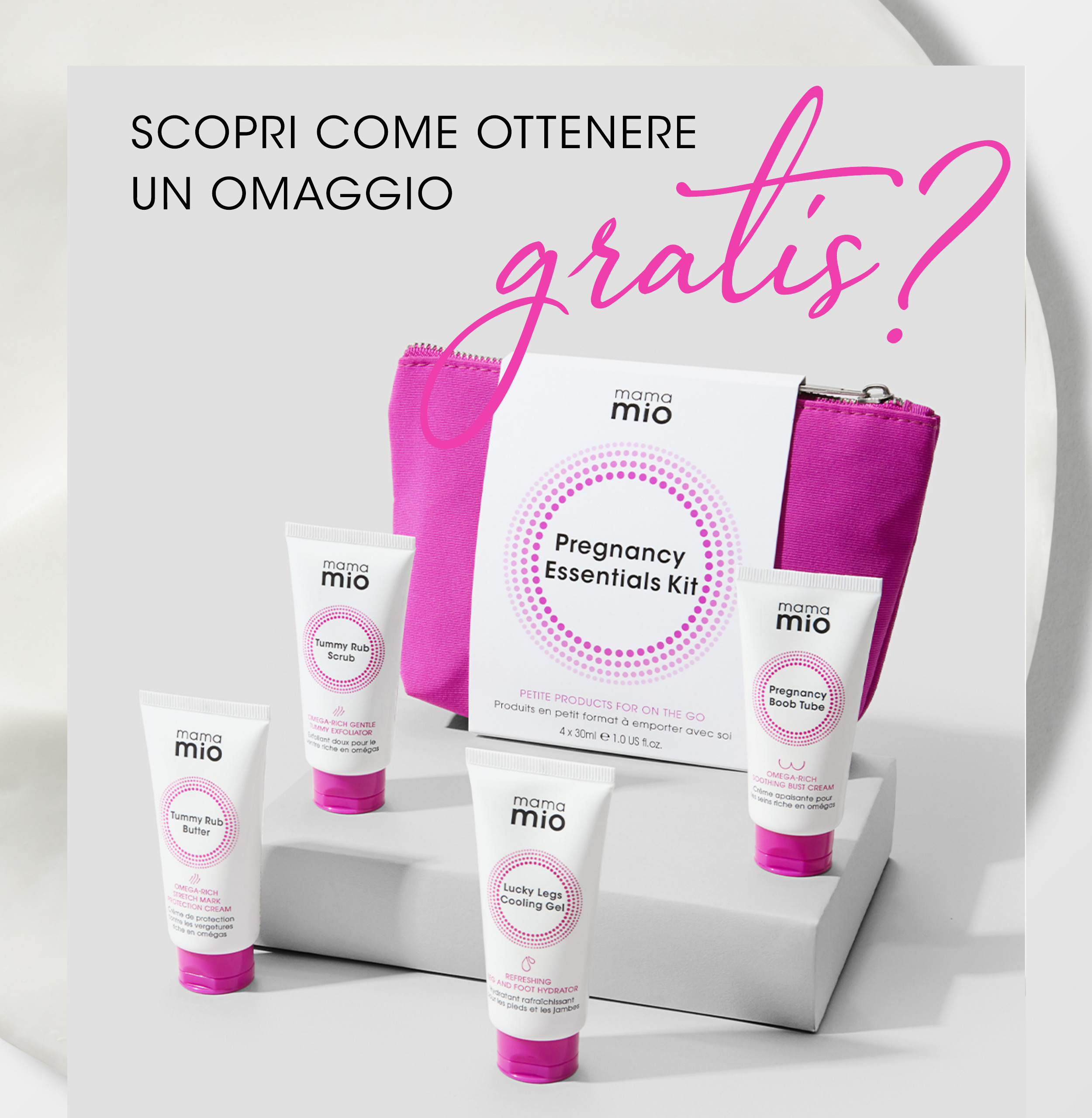 Ricevi il cofanetto Pregnancy Essentials in omaggio quando spendi 50€