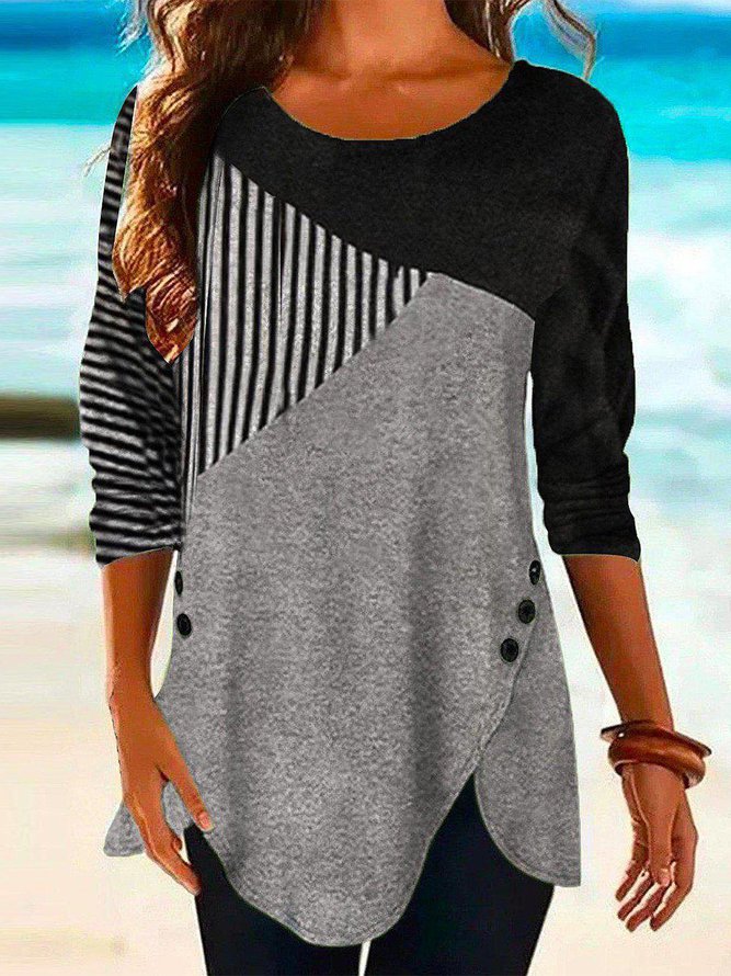 Regular Fit Color Block Shirt...