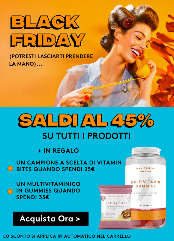 45% di Sconto su TUTTI i prodotti | Myvitamins Italia