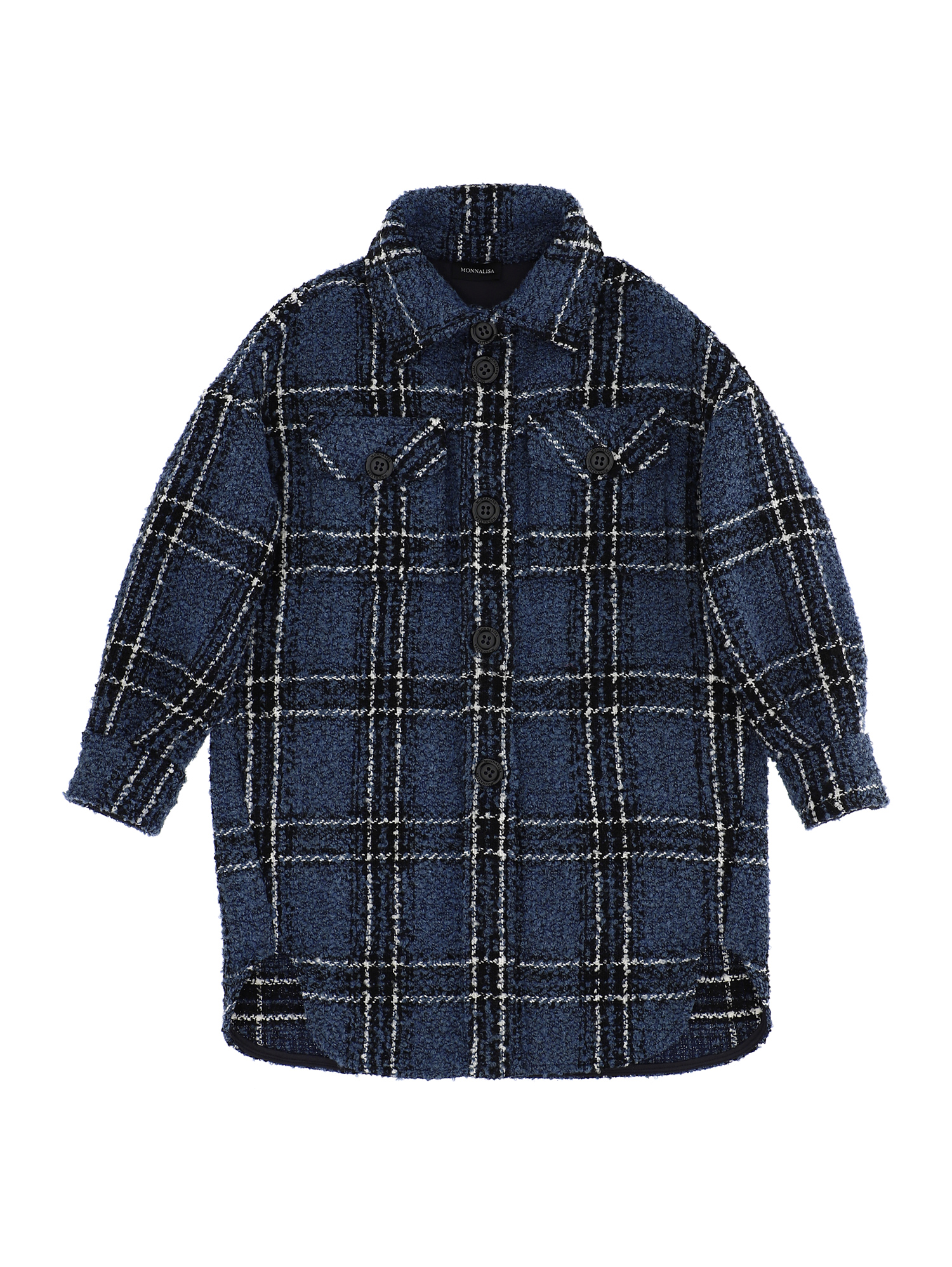 Bouclé shirt jacket