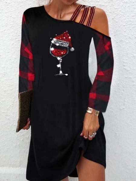 Casual Christmas  Loosen Dres...