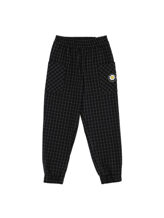 Pantaloni check jogging