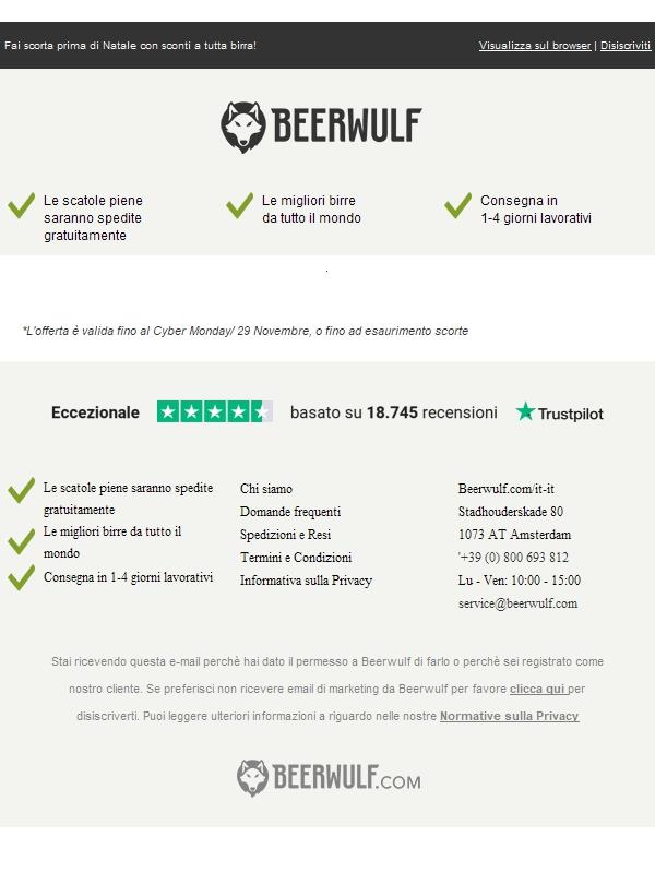 SETTIMANA DEL BLACK FRIDAY 🍻