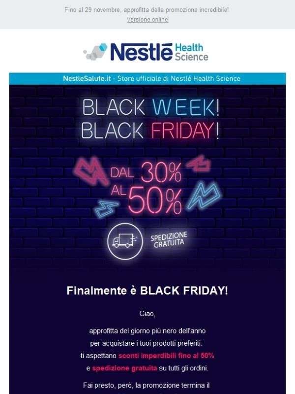 Il BLACK FRIDAY è arrivato: sconti fino al 50% e spedizione gratuita!