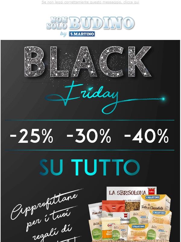 BLACK FRIDAY: Sconto 40% ⚡