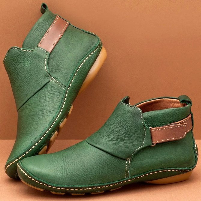 Adjustable Soft Leather Booti...