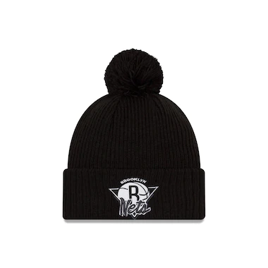 Brooklyn Nets New Era ufficiale Tip Off Bobble Knit
