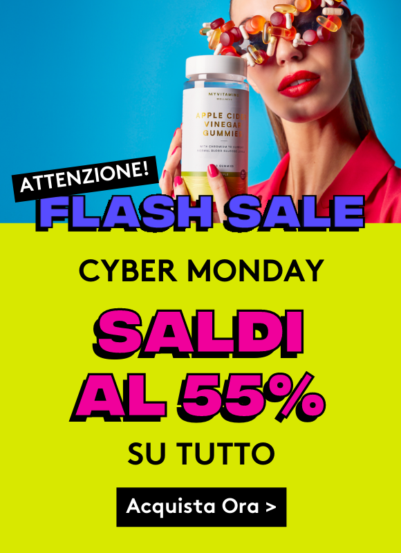 55% di sconto su tutto il sito | Myvitamins Italia