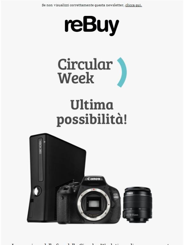 Ultimi Saldi: fino a 100€ di sconto alla fine della Circular Week