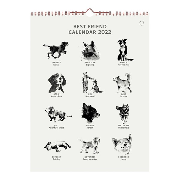 Calendario Best Friend 2022, 30 x 40 cm