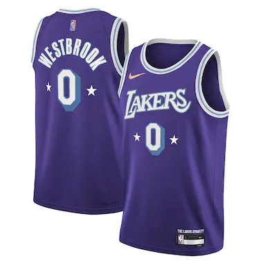Maglia Los Angeles Lakers Nike City Edition Swingman - Russell Westbrook - Ragazzi
