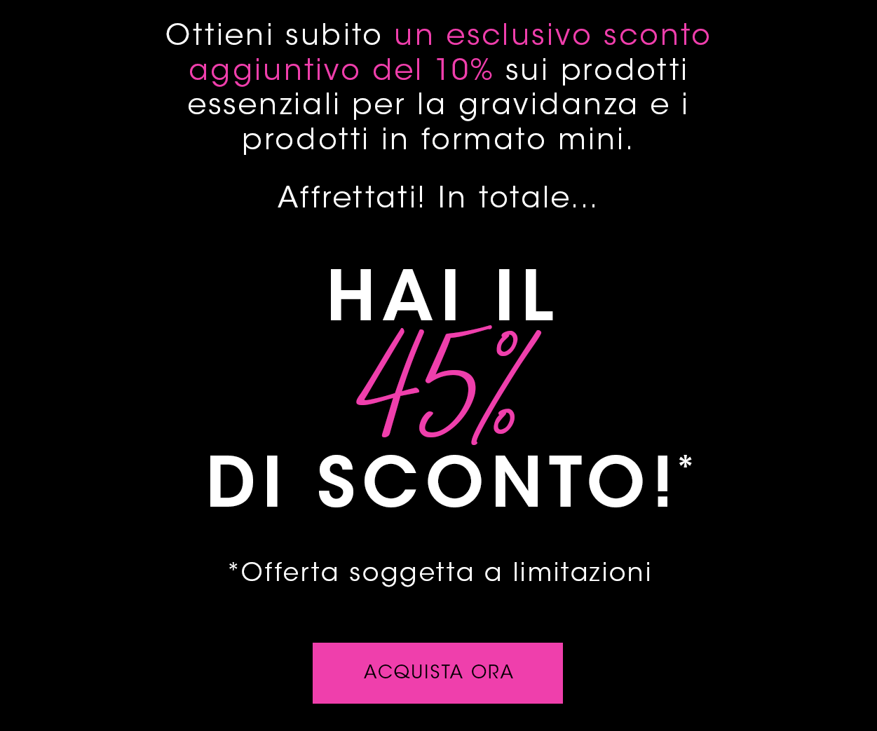 45% di sconto per te