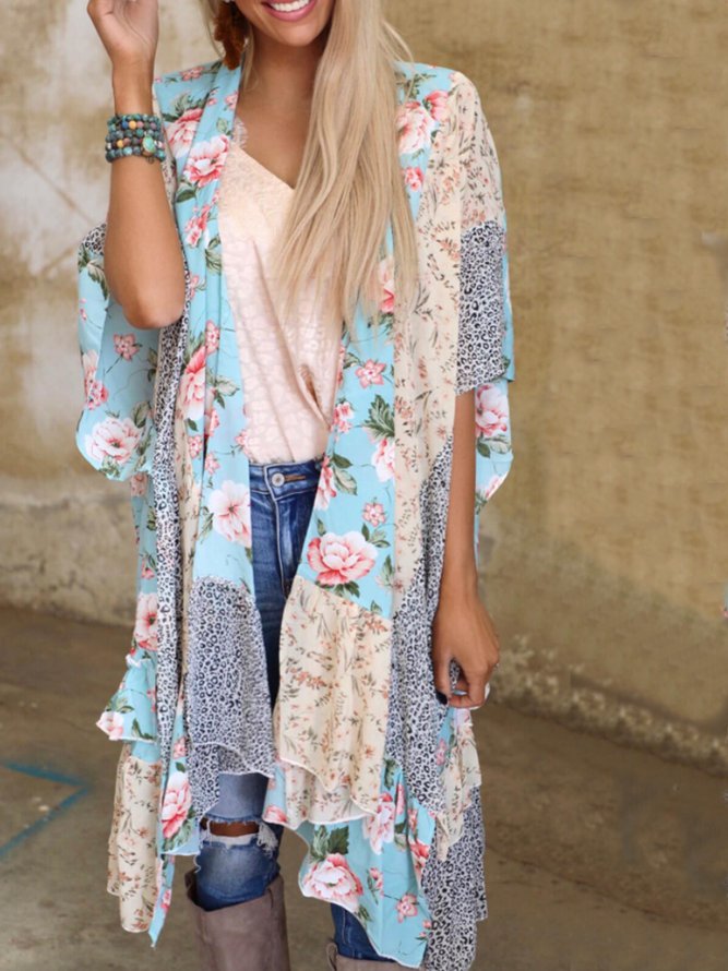 Chiffon Casual High Low Outer...