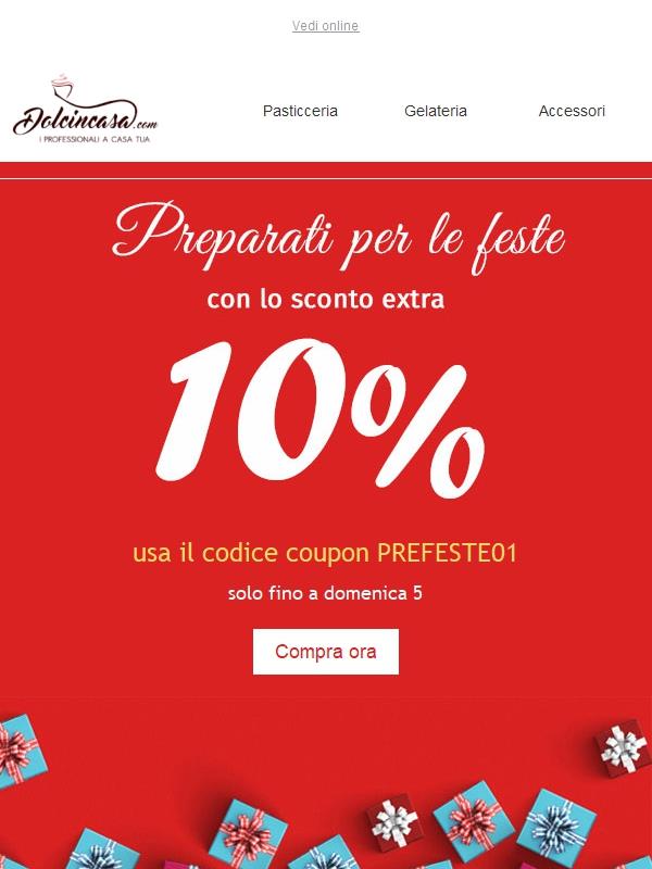 Preparati per il natale con con gli sconti Dolcincasa