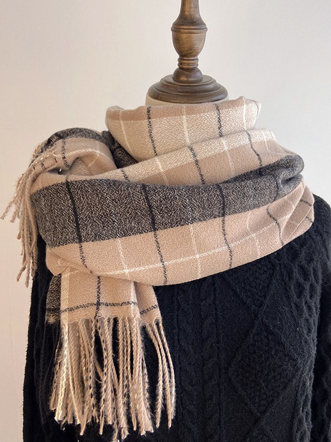 Simple Checked/Plaid Scarves ...