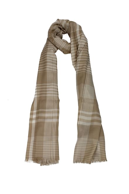 Burberry Scarves Women Cashmere Beige White