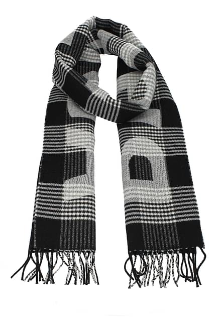 Balenciaga Scarves Men Wool Black
