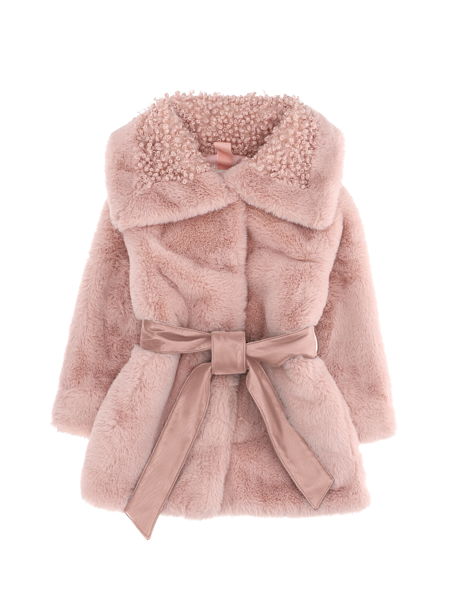 Faux fur and belt