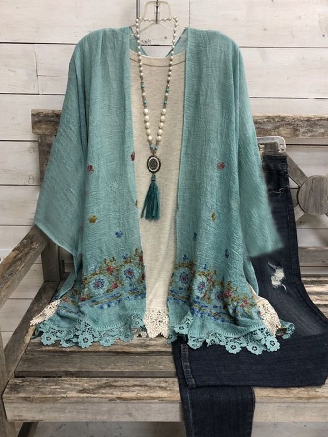 Plus Size Statement Casual Ou...