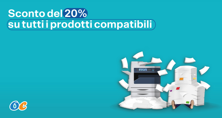 20% di sconto su tutti i consumabili compatibili