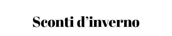Sconti d'inverno