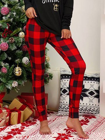 Checked/Plaid Printed Regular...