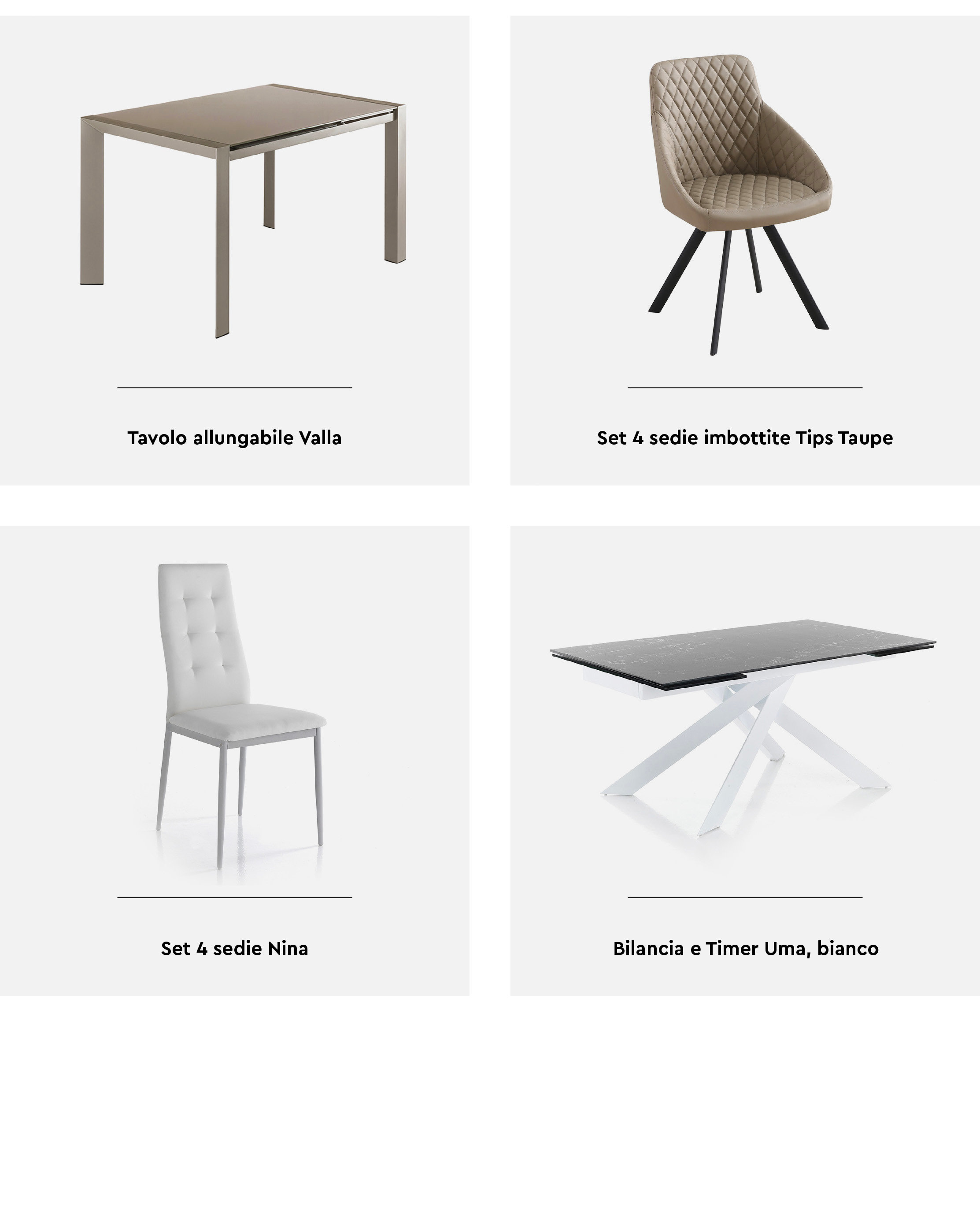 Tavoli e sedie: Scegli con stile