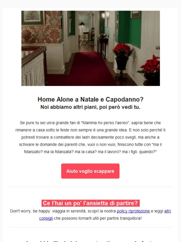 Mamma NON ho perso l'aereo, ci vediamo a...