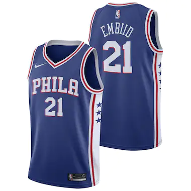 Philadelphia 76ers Nike Icon Swingman Maglia NBA - Joel Embiid - Uomo
