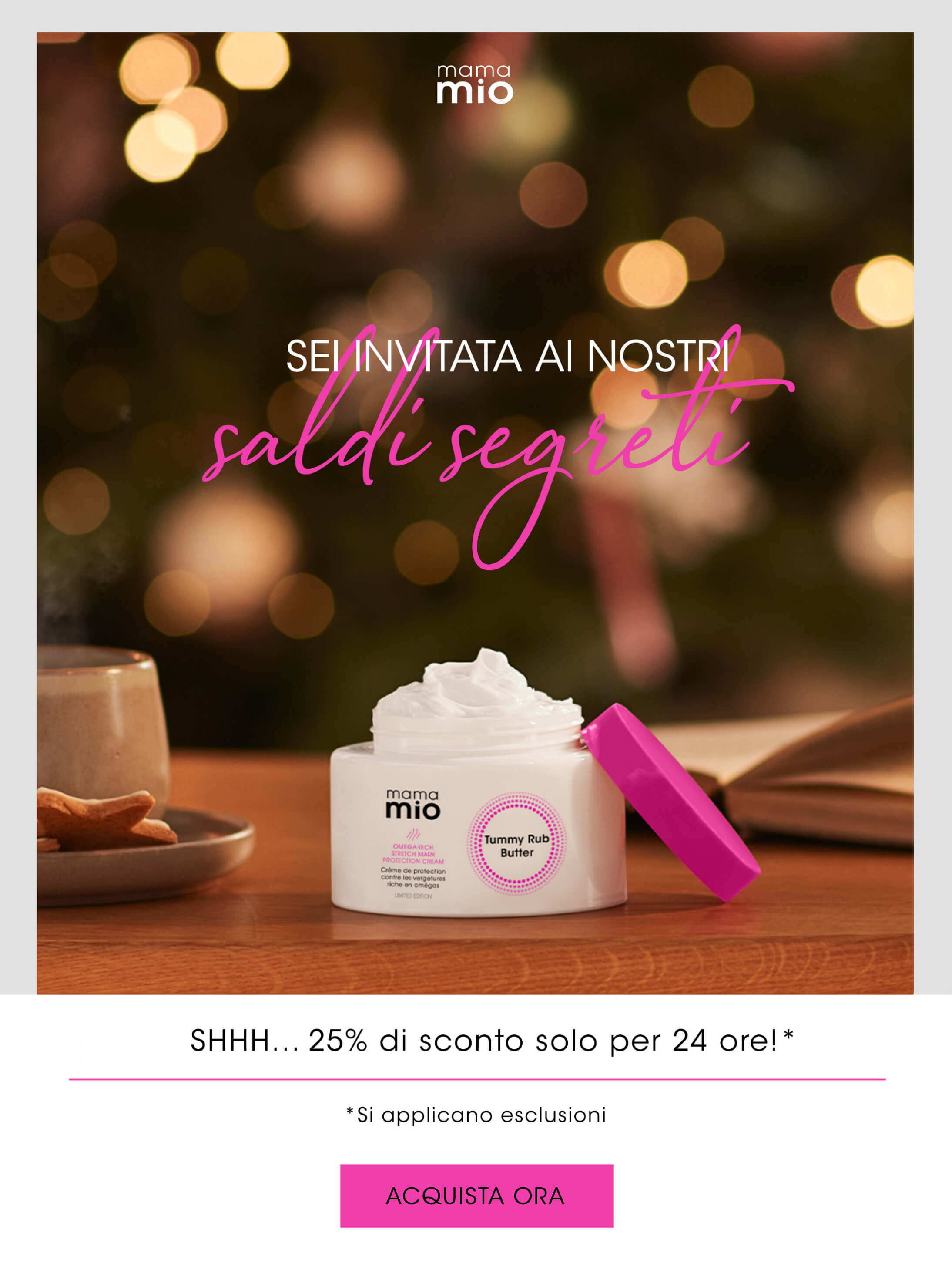 25% di sconto solo per oggi