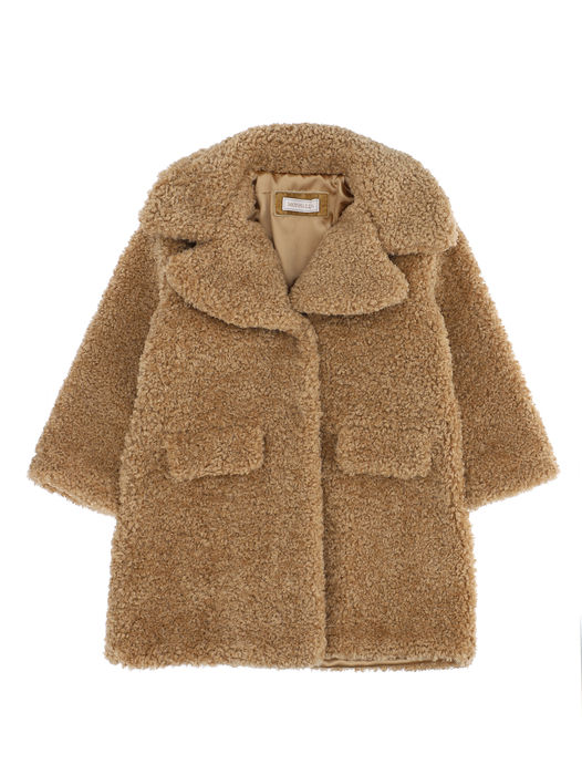 Lamb faux fur coat