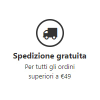 Spedizione Gratuita per tutti gli ordini sopra 99 euro