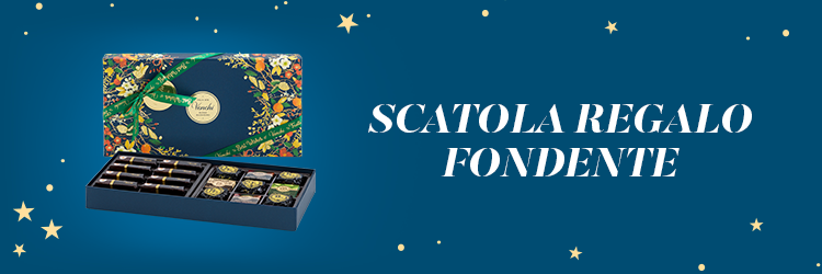 Scatola regalo con cioccolatini misti fondenti