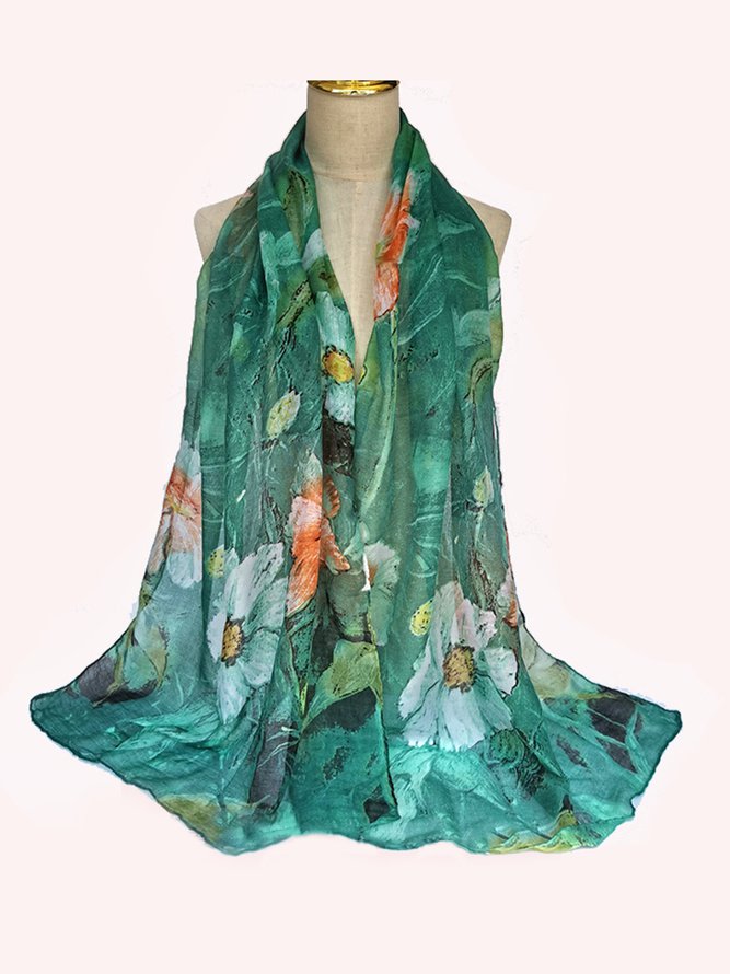 Balinese Plant Flower Silk Sc...