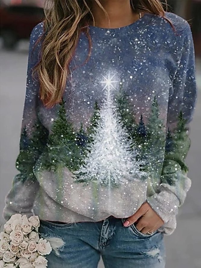 Loosen Cotton Blends Sweatshi...