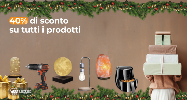 40% di sconto su tutti i prodotti