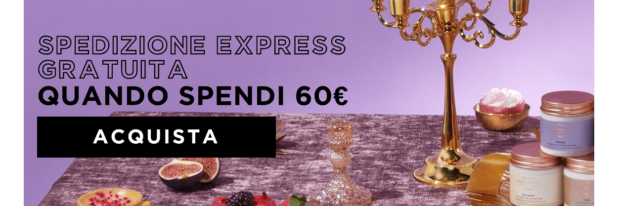 Spedizione express gratuita quando spendi 60€