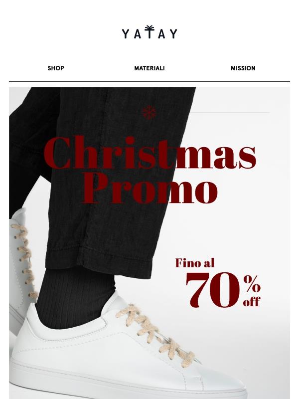 Ultima chiamata per i regali di Natale - 70% OFF