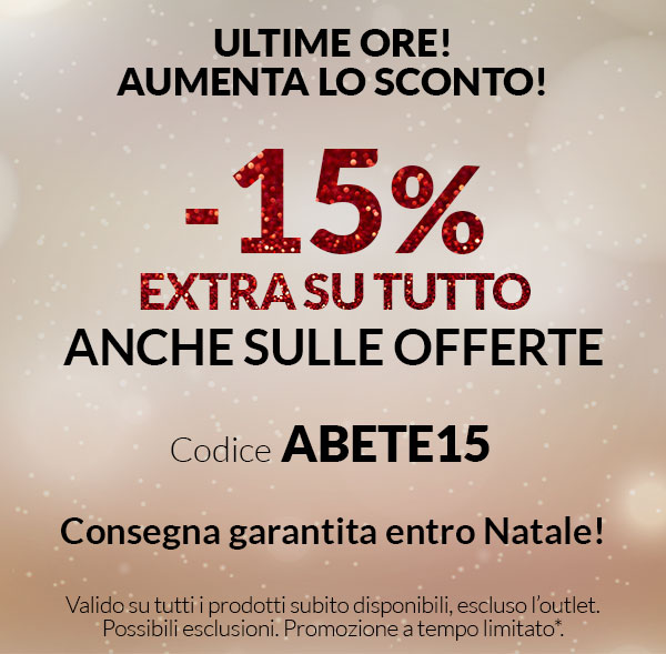 -15% SCONTO EXTRA