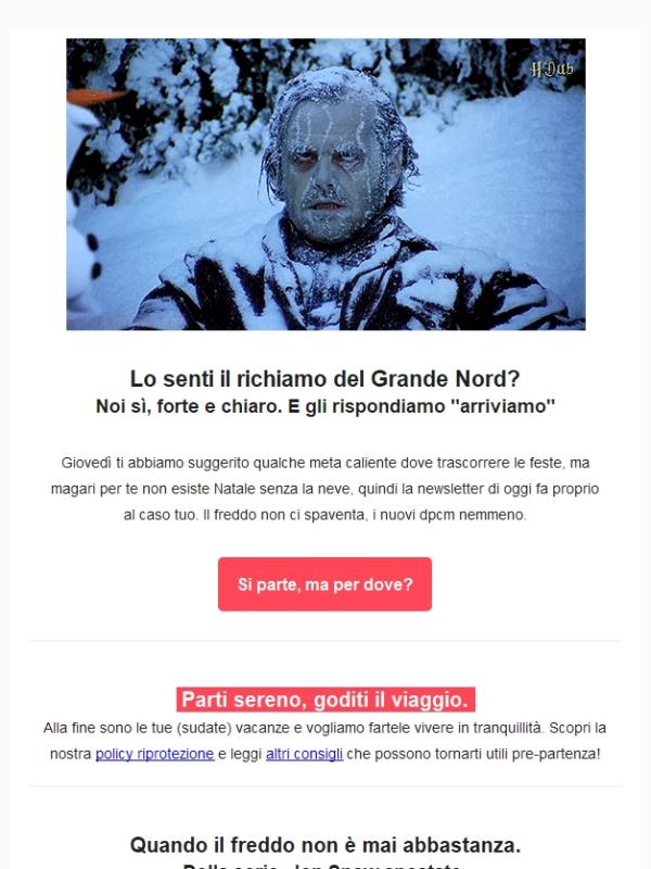 Ice ice baby... noi andiamo verso nord, tu vieni?