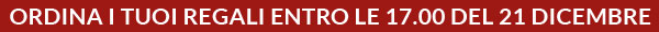 CONSEGNA GARANTITA ENTRO NATALE SU TUTTI GLI ARTICOLI DISPONIBILI!
