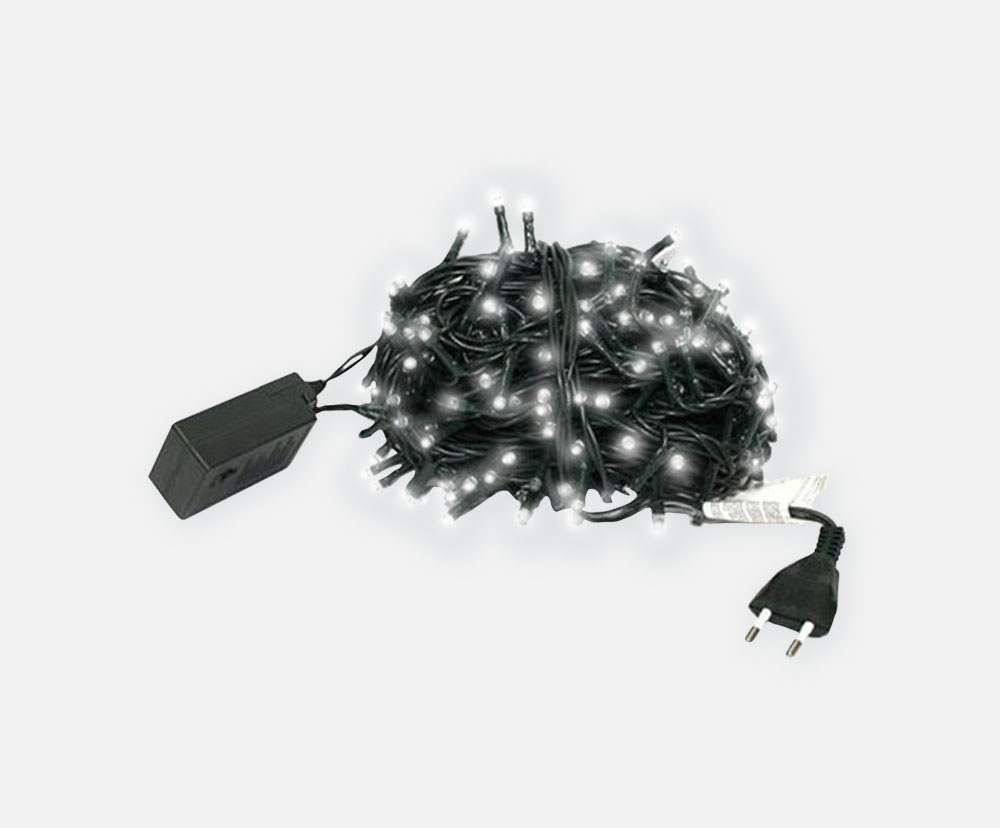 catena luci 25 metri bianco freddo