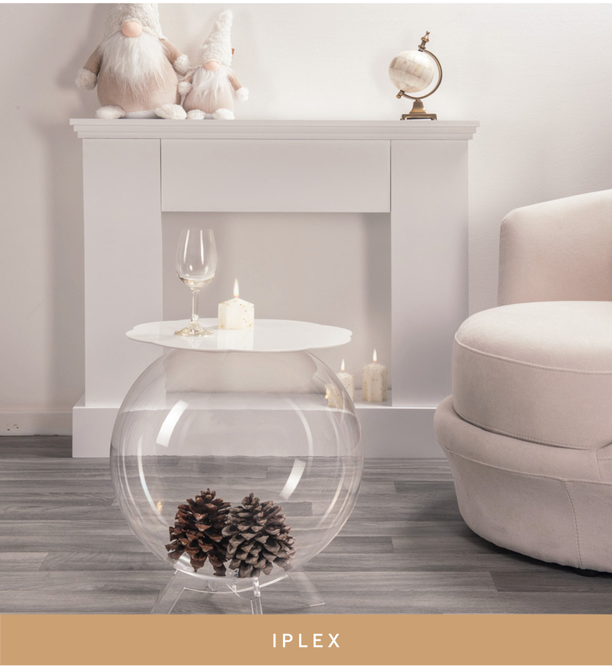 Iplex arredamento in plexiglas trasparente.