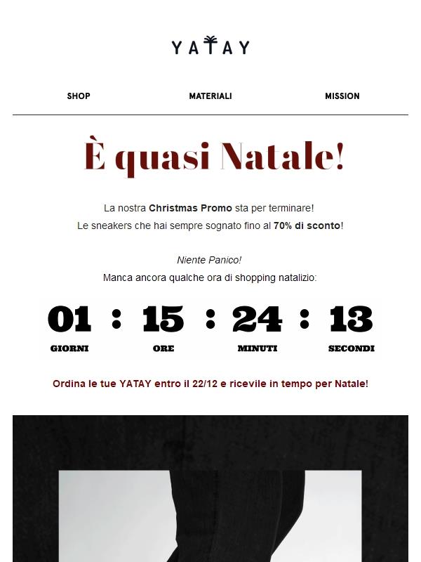 Ultime ore per usufruire della promo! 70% OFF