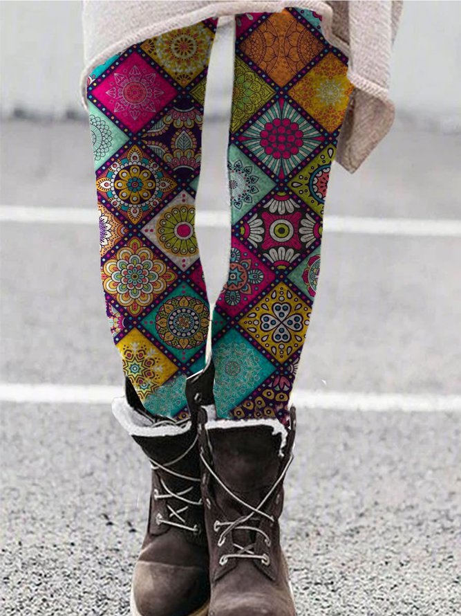Floral-Print Cotton-Blend Pan...