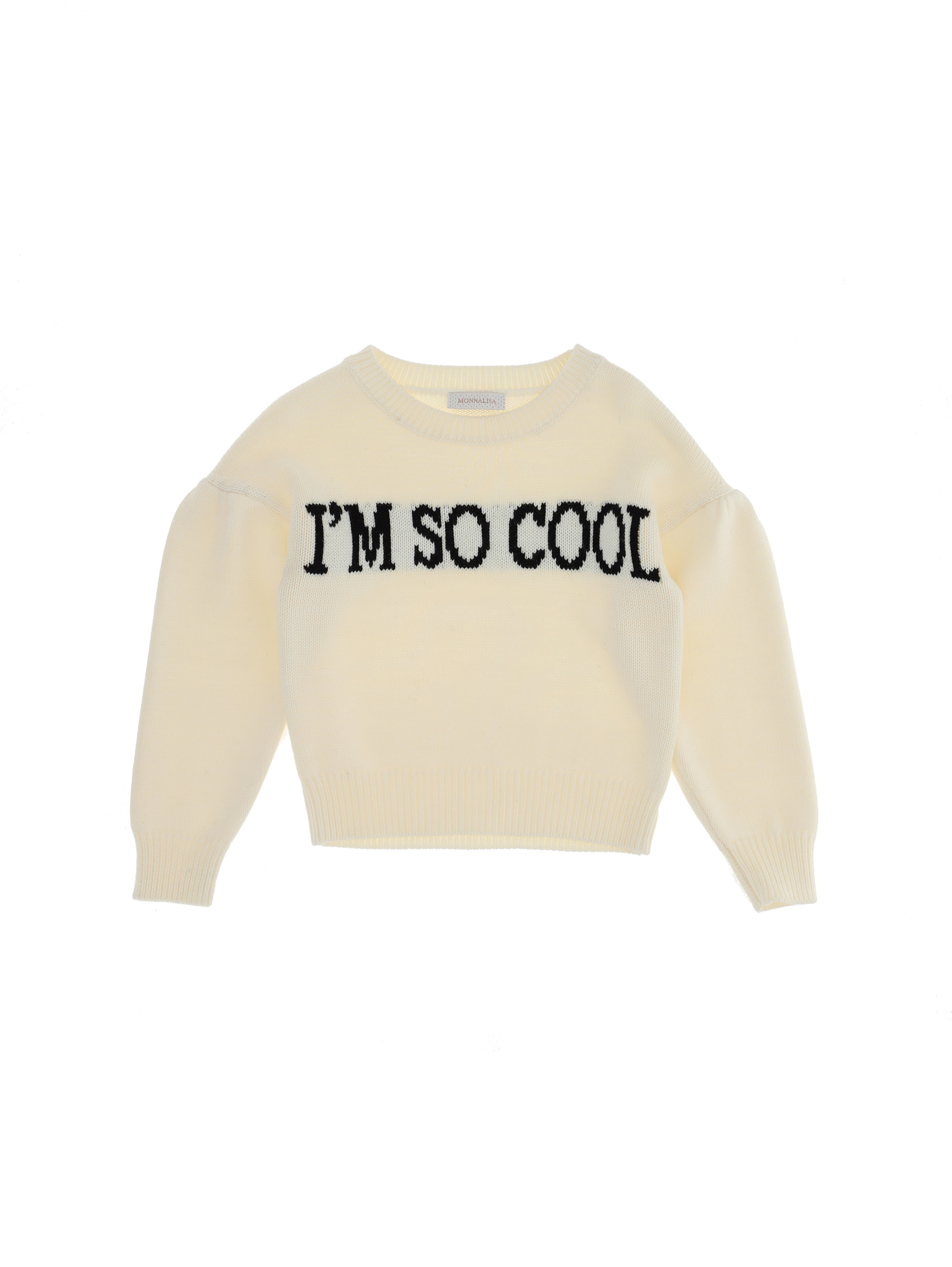 Inlay knit sweater